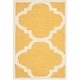 preview thumbnail 75 of 86, SAFAVIEH Handmade Cambridge Rosy Modern Moroccan Wool Rug 2' x 3' - Gold/Ivory