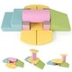 preview thumbnail 1 of 7, Gymax 10 Pieces Foam Climbing Blocks Set w/PU Leather Surface for - Multi Multi