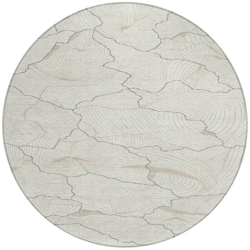 HomeRoots Abstract Transitional Rectangle Outdoor Rug