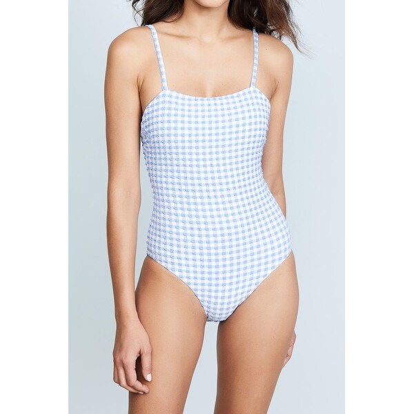 gingham one piece swimsuit