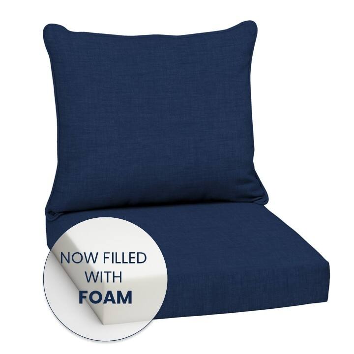 ARDEN Outdoor Foam Deep Seat Cushion Set, 24 in x 24 in
