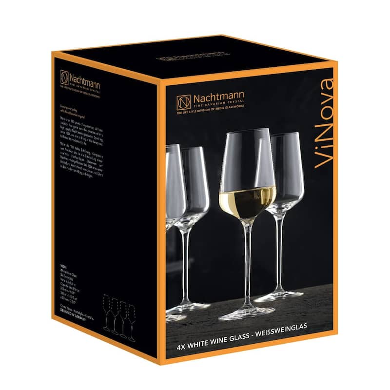 Nachtmann Set of 4 ViNova White Wine Glasses - 13 oz.