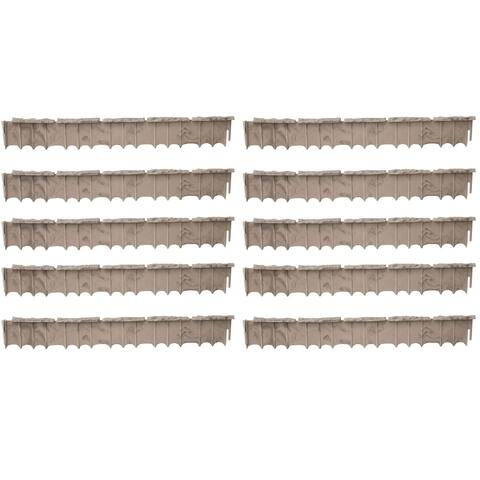 Suncast Quick Edge Resin Material 35 Inch Single Strip Lawn Edging (10 Pack) - 7