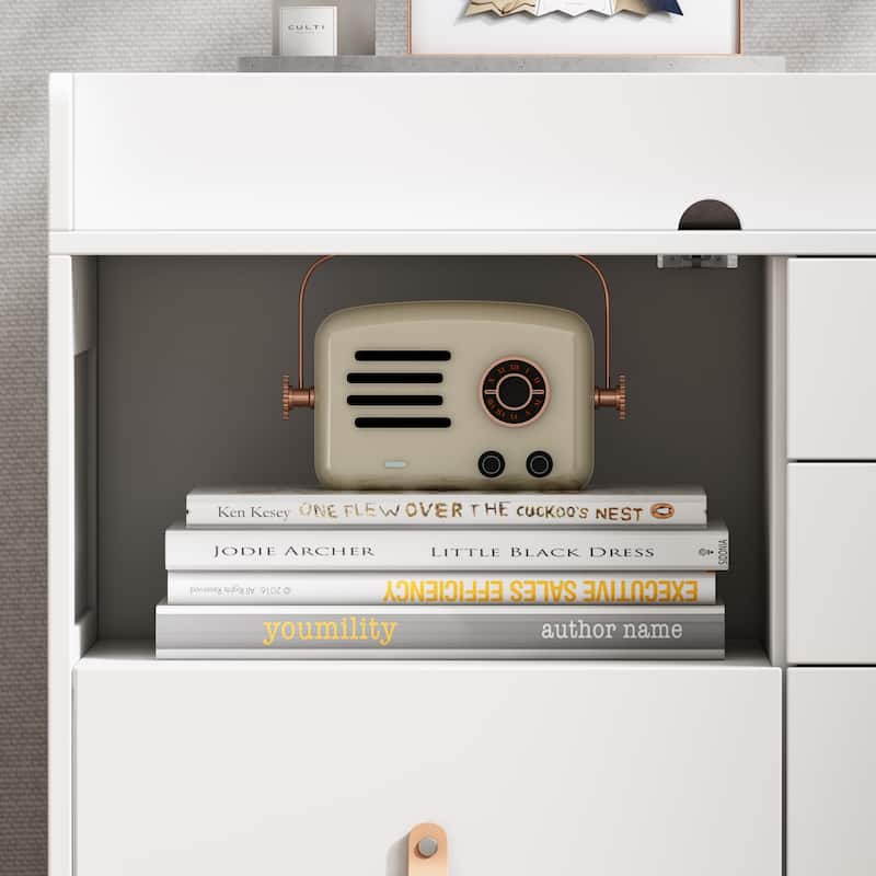 Storage Dresser Chest w/Changing Station for Infant Kids Bedroom White