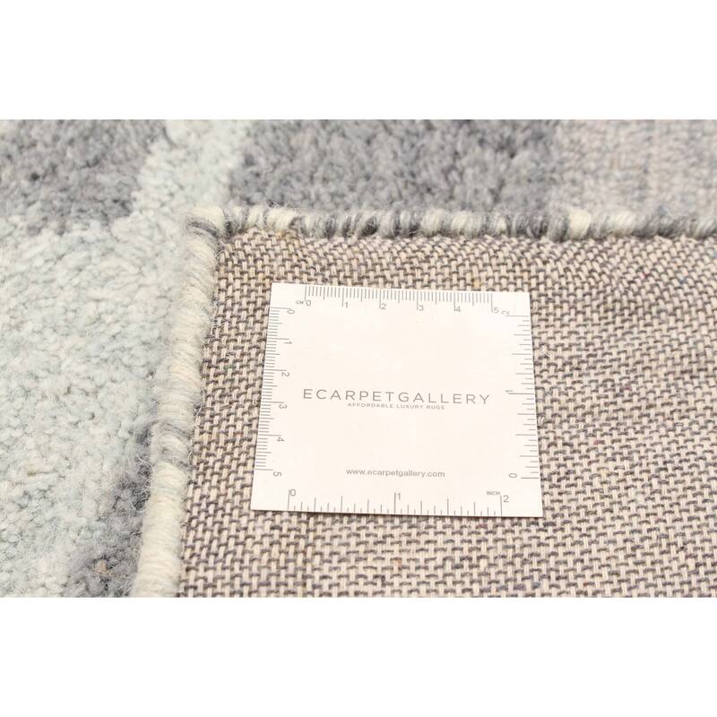 ECARPETGALLERY Hand Tufted Timeless Cream Wool Rug - 5'0 x 8'2