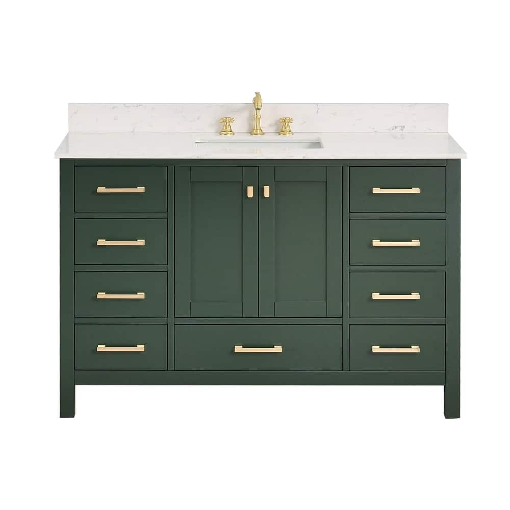 PROOX 54inch Freestanding Bathroom Vanity w Engineered Counter Top Cearmic Sink