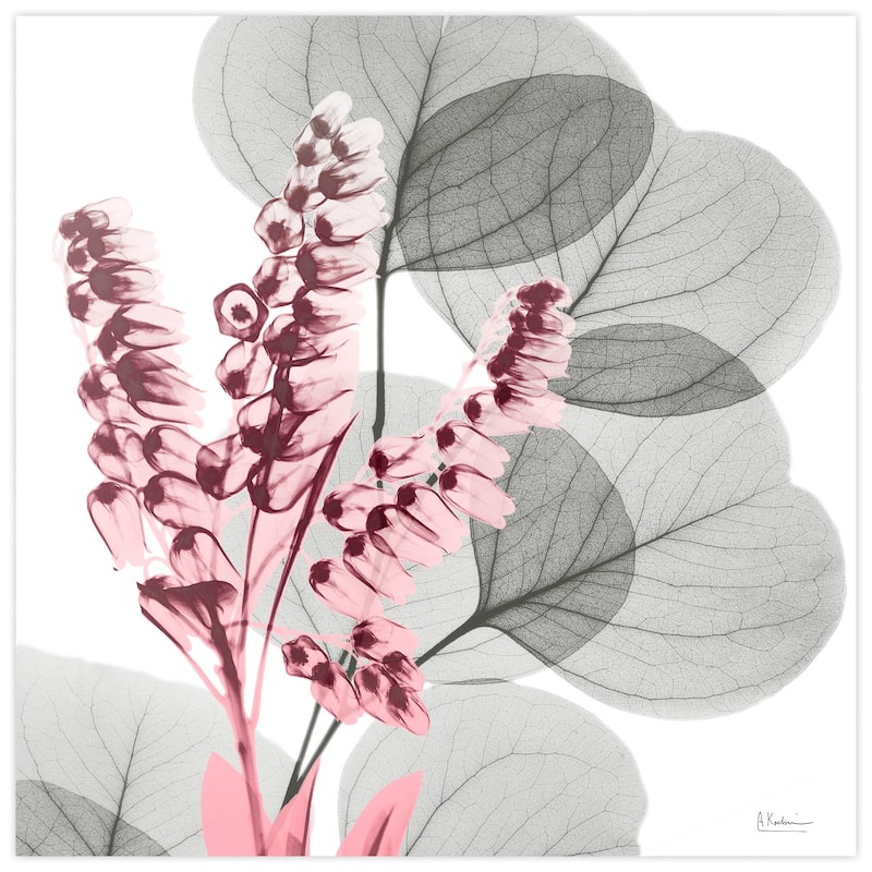 "Eucalyptus Bush 2" Frameless Free Floating Tempered Glass Panel Graphic Wall Art