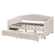 preview thumbnail 35 of 94, Velvet Upholstered Daybed Twin Size with 2 Drawers or Trundle