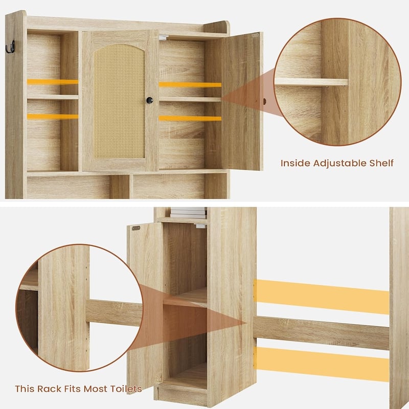 Over The Toilet Bathroom Storage Cabinet Toilet Storage Shelves