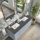 preview thumbnail 43 of 57, Breckenridge 60" Double Vanity, Serenity Blue - 60D Parisian Bleu