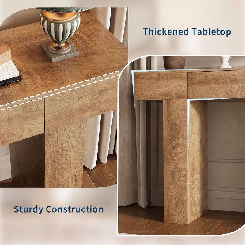 47 in Console Table, Sofa Table with Drawer for Hallway, Living Room