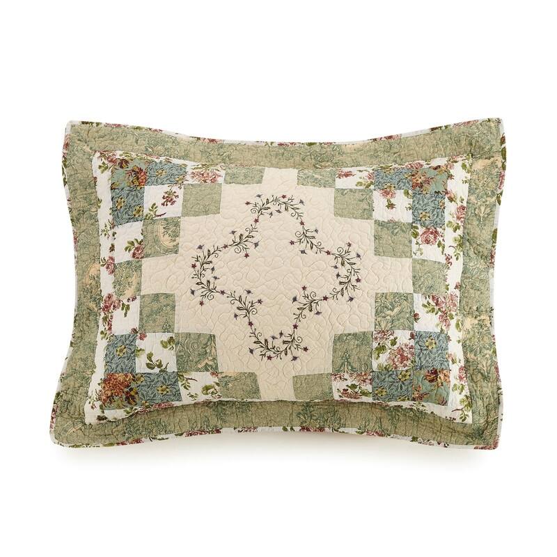 Olivia Embroidered 3-Piece Quilt Set