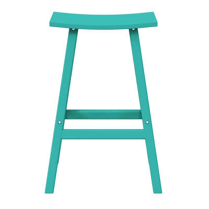 Laguna Hdpe All Weather Outdoor Patio 29" Saddle Seat Bar Stool