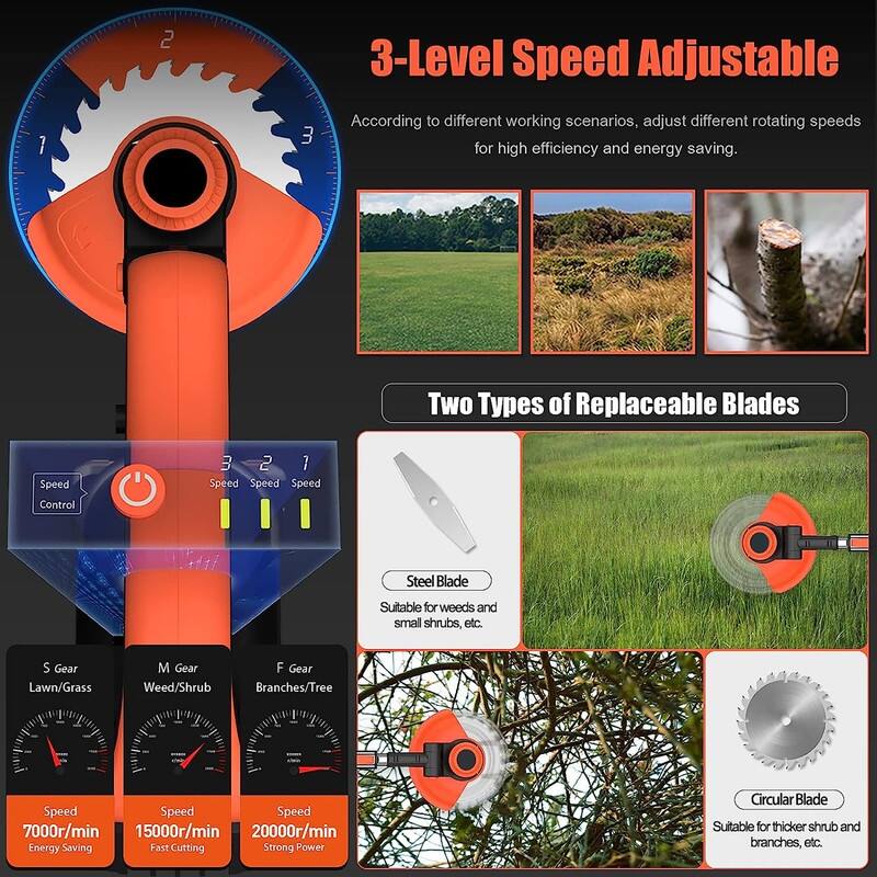 Cordless Lightweight Brush Cutter Grass