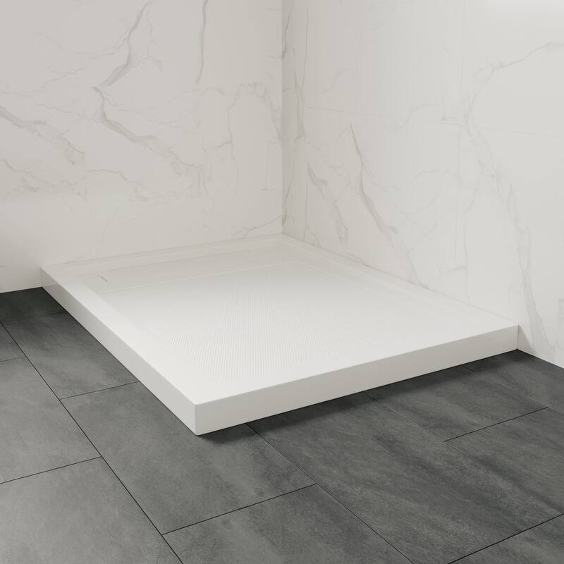 OVE DECORS Adena White Shower Base 60x36 in white