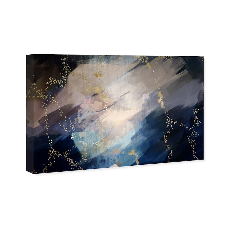 Wynwood Studio Canvas Abstract The Waltz Blue and Modern & Contemporary Wall Art Canvas Print