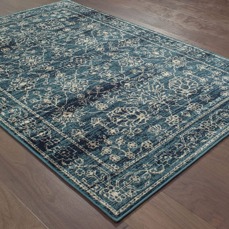 Vista Home Hyvinge Navy/ Beige Rug