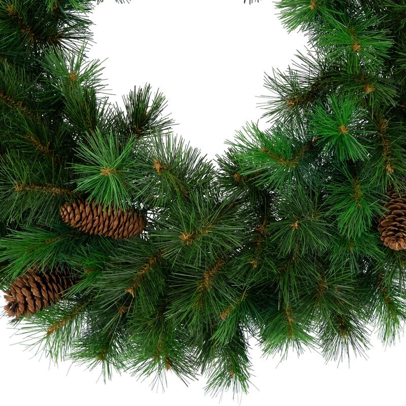 Royal Oregon Pine Artificial Christmas Wreath with Pinecones - 24" - Unlit