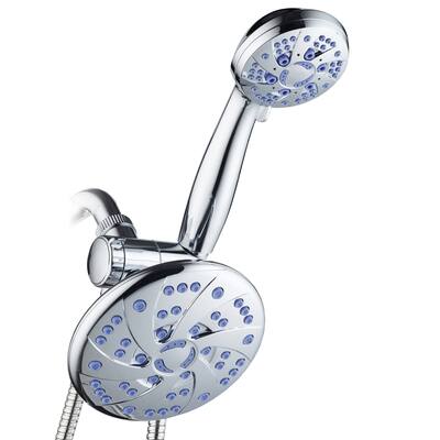Multi-Setting Rainfall Head Combo with Microban Antimicrobial Protection, Chrome Showerheads