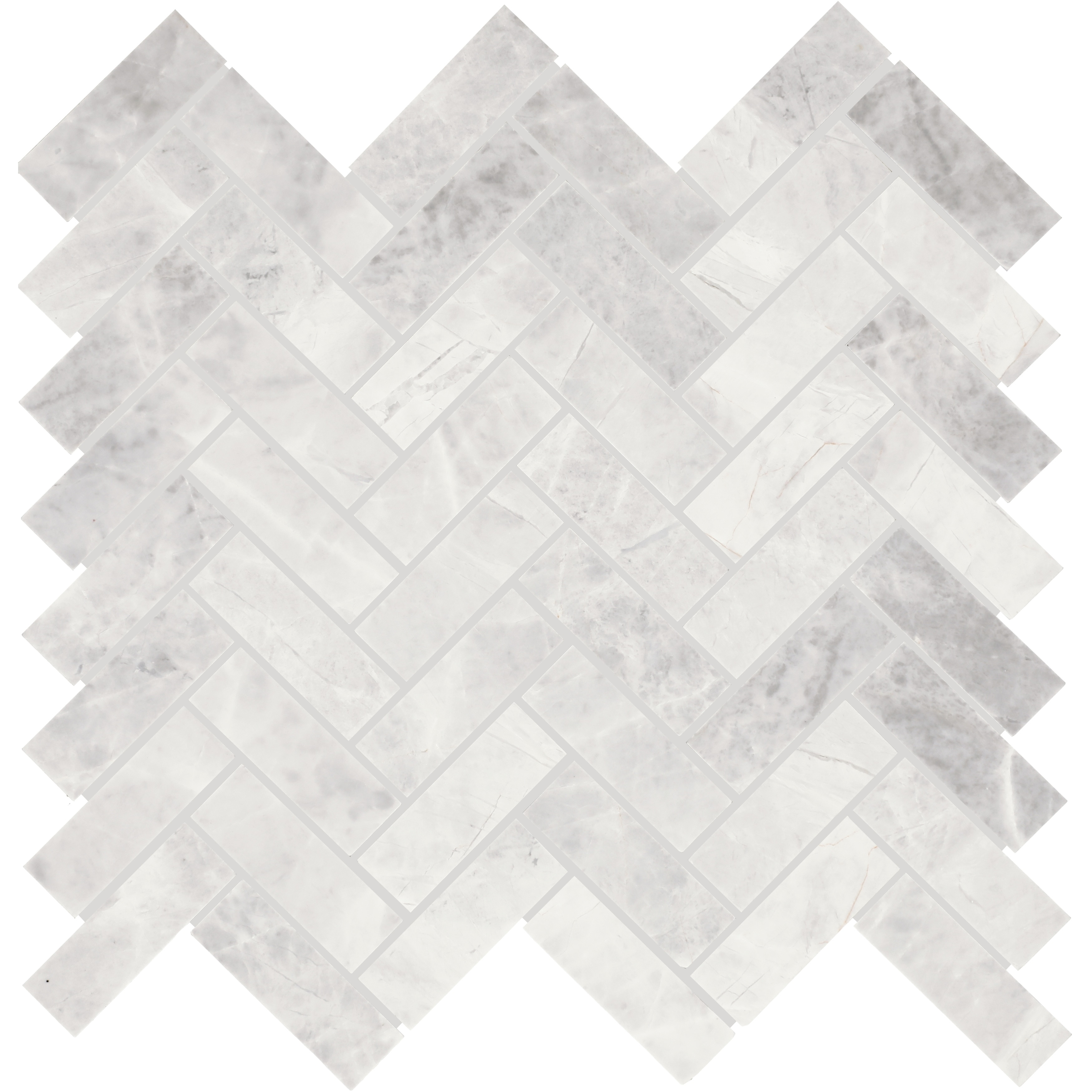 Daltile Eclessia Marble Natural Stone Herringbone Mosaic Honed (10 PCS Per Carton) (10.70 SQFT Per Carton)