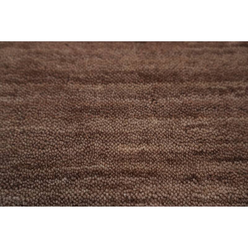 Hand Knotted Oriental 100% Wool Carpet Tribal Animal Pictorial Brown Gabbeh Area Rug - 9' 11'' X 8' 0''