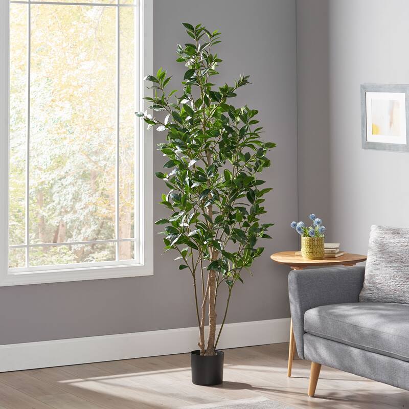Atoka 5.5' x 2' Artificial Laurel Tree by Christopher Knight Home - 6' x 2.5'