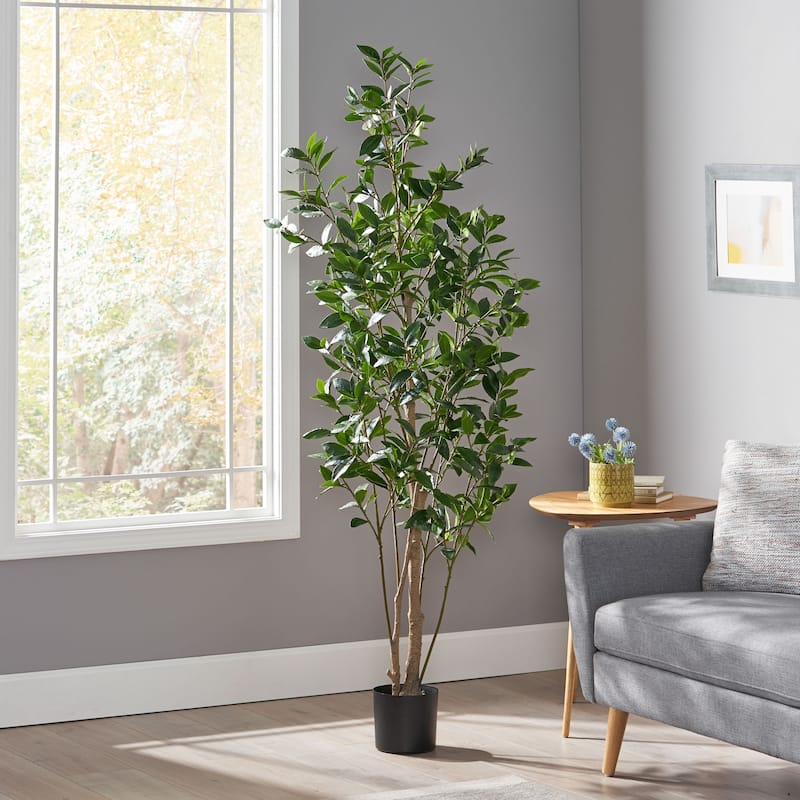 Atoka 5.5' x 2' Artificial Laurel Tree by Christopher Knight Home - 6' x 2.5'