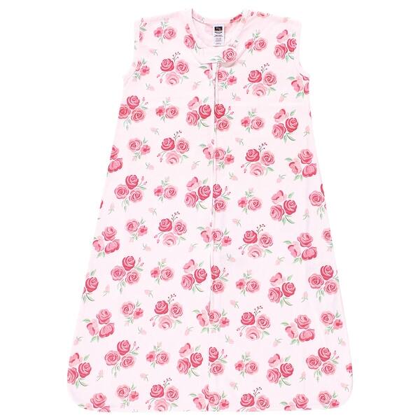 slide 1 of 1, Hudson Baby Infant Girl Cotton Sleeveless Wearable Sleeping Bag, Sack, Blanket, Blush Rose