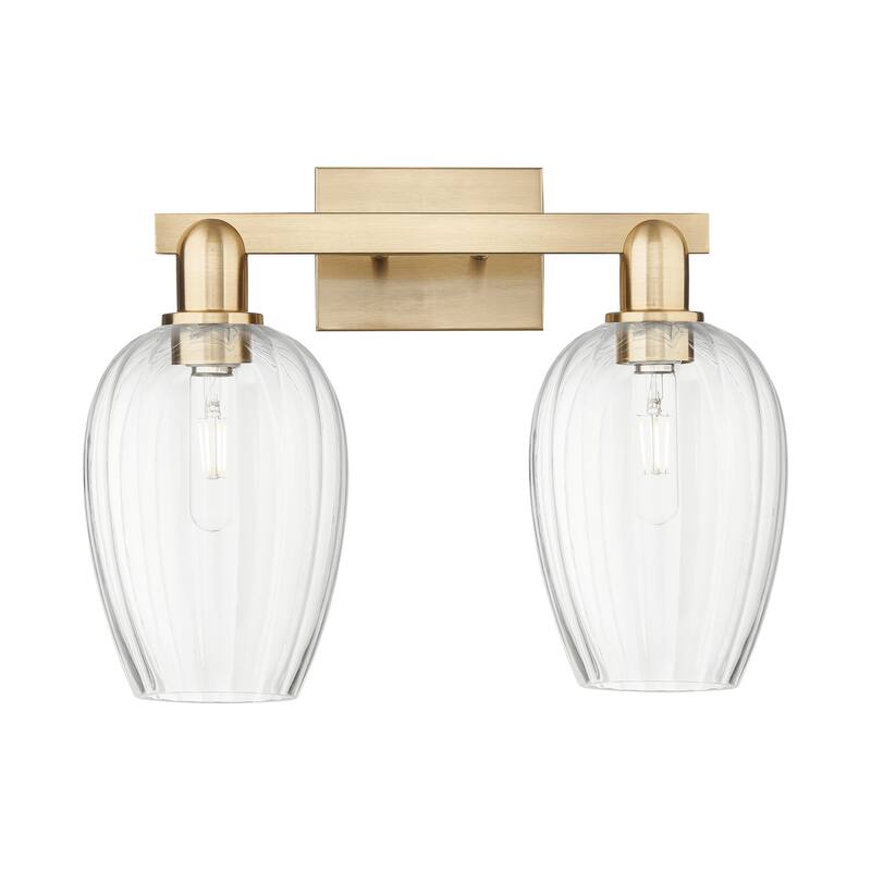 Innovations Lighting Downtown Urban - Preston - 2 Light 16" Flute Shade Bath Vanity Light