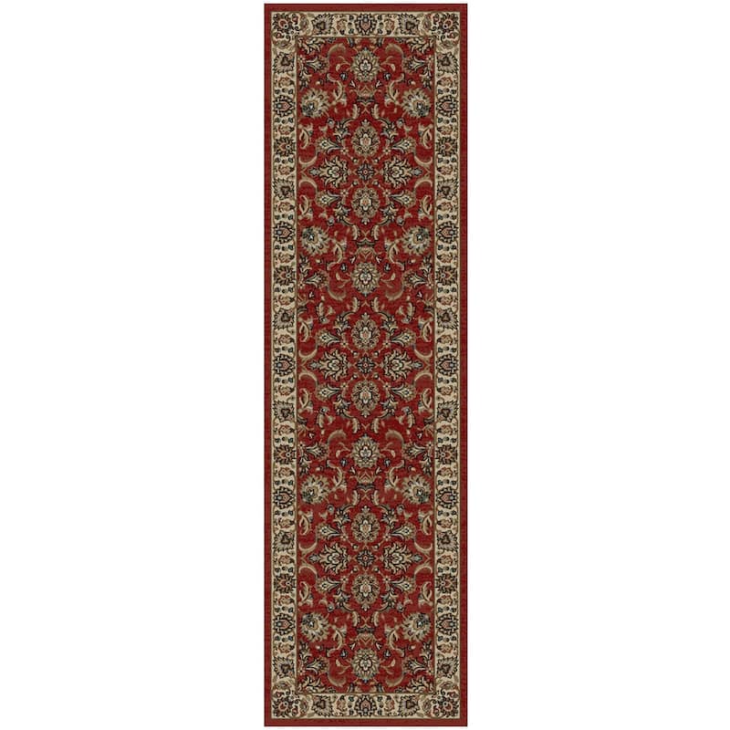 Hometown Ambassador Traditional Area Rug - 2'3"x7'7" - Claret