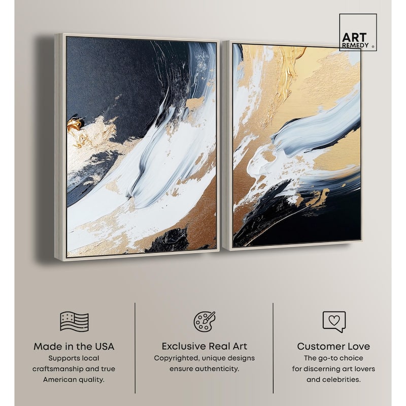 Forces II Canvas Set of 2 by Art Remedy