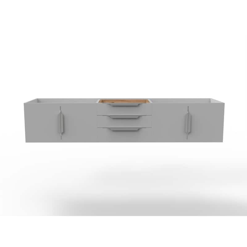 Alpine 72" Wall Mounted Bathroom Vanity (Base Only)