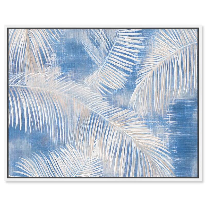 Sky Palm Silhouettes Canvas by Art Remedy - White - 30" x 24"