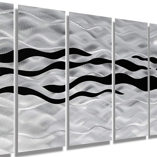 Shop Statements2000 Modern 3d Metal Wall Art Panels Painting Black