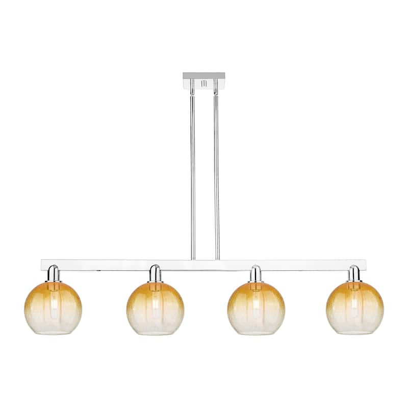 Innovations Lighting Urban Downtown - Brookhaven Globe - 4 Light 48" Stem Hung Island Light