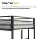 preview thumbnail 5 of 6, Twin over Twin Metal Bunk, Black