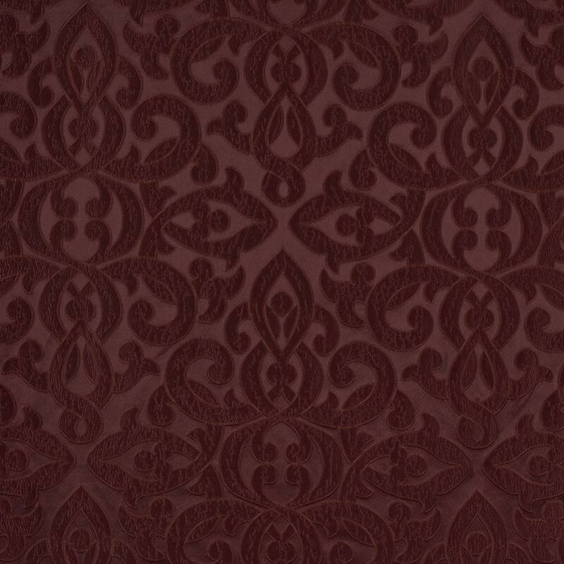 La Boheme Maroon Window Ascot Valance