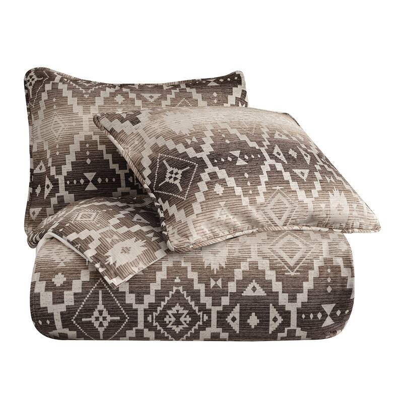 Paseo Road Chalet Aztec Southwestern Rustic Style Bedding 3 Piece Duvet Cover Set