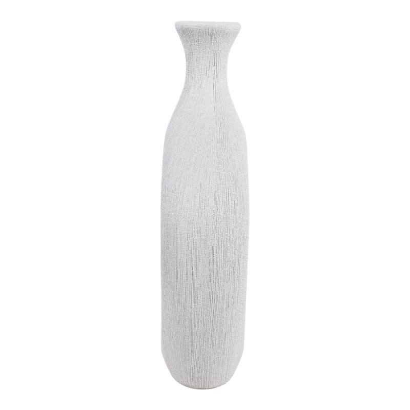 Modern Oval Ceramic Table Vase Cut-Out Design