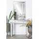 preview thumbnail 18 of 16, Grey MDF Glam Console Table (Set of 2) - S/2 31"W, 31"H