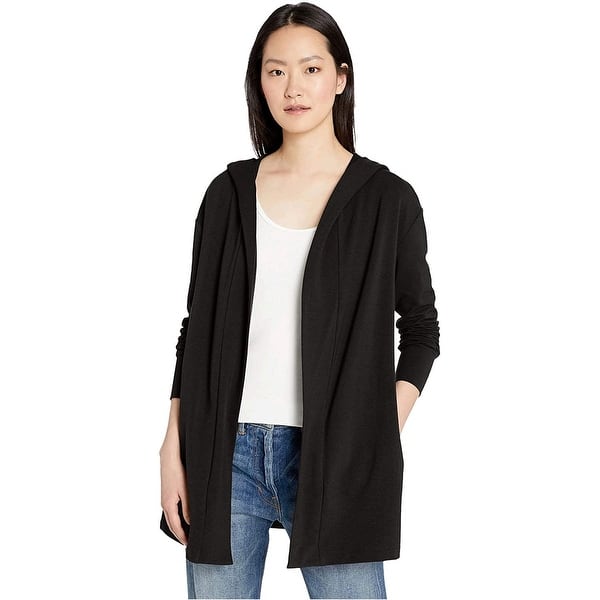 Daily Ritual Womens Terry Cotton and Modal Full-Zip Hooded Sweatshirt Brand