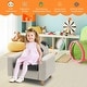 preview thumbnail 9 of 26, Gymax Kids Dinosaur/Panda/Chick Sofa Wooden Armrest Chair Couch w/