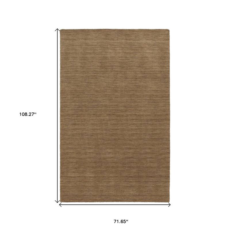 HomeRoots Solid Color Modern Rectangle Area Rug - 108.27 in. x 71.65 in. x 0.59 in.