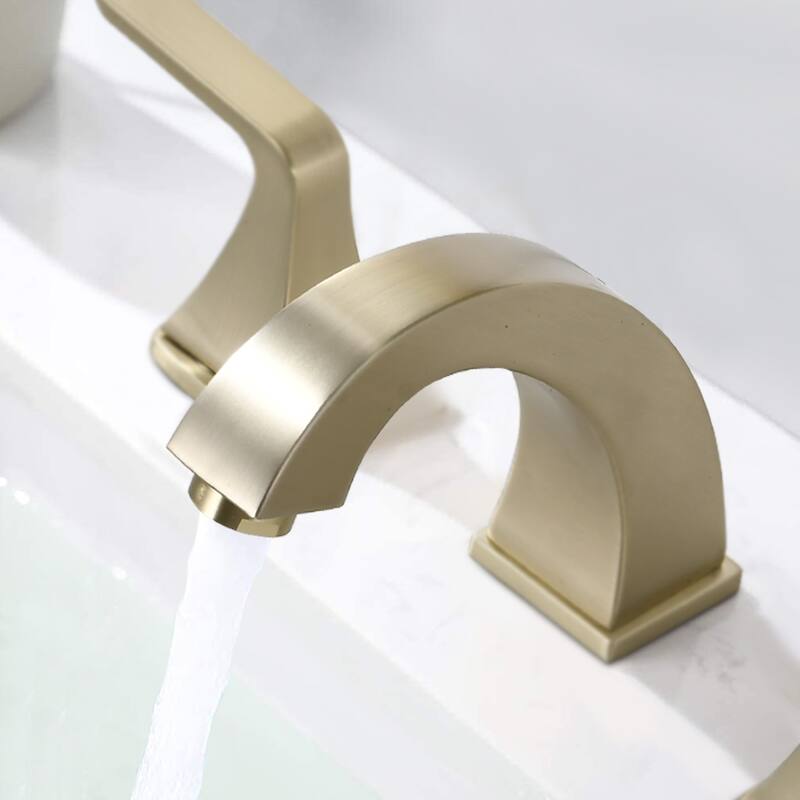Proox 2 Handles 8inch widespread Bathroom Sink Faucet w/ Pop Up Drain