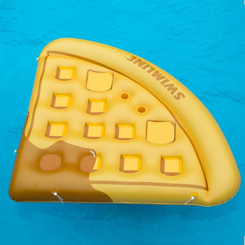 Waffle Slice Inflatable Swimming Pool Raft - 84"