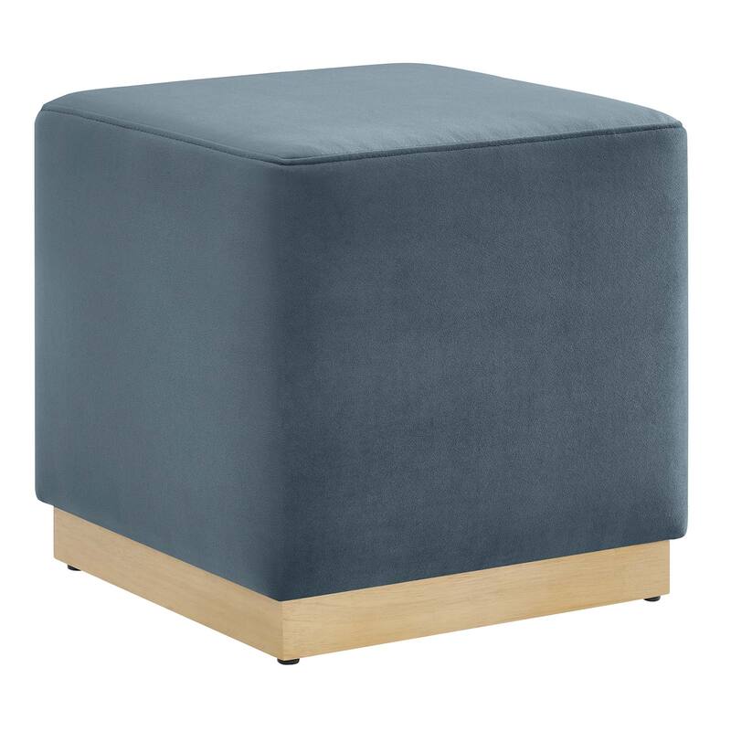 Tilden 17"/28" Square Performance Velvet Upholstered Ottoman