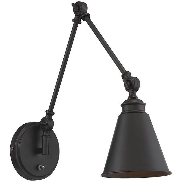 slide 2 of 11, Savoy House Morland 16" Tall Wall Sconce with Plug English Bronze
