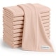 preview thumbnail 49 of 73, Baby Burp Cloths Set, Large 6-Layer, 100% Cotton Comfy Cubs Blush 10P