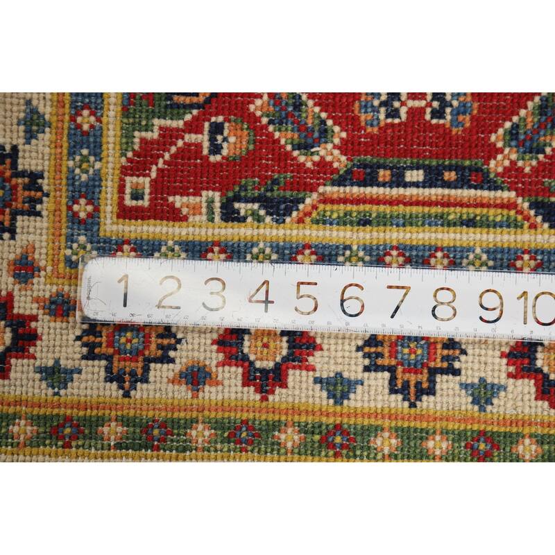 Traditional Red Kazak Oriental Rug Handmade Wool Carpet - 2'0"x 3'0"