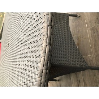 Franco Outdoor 5-piece Round Wicker Dining Set with Cushions & Umbrella Hole by Christopher Knight Home